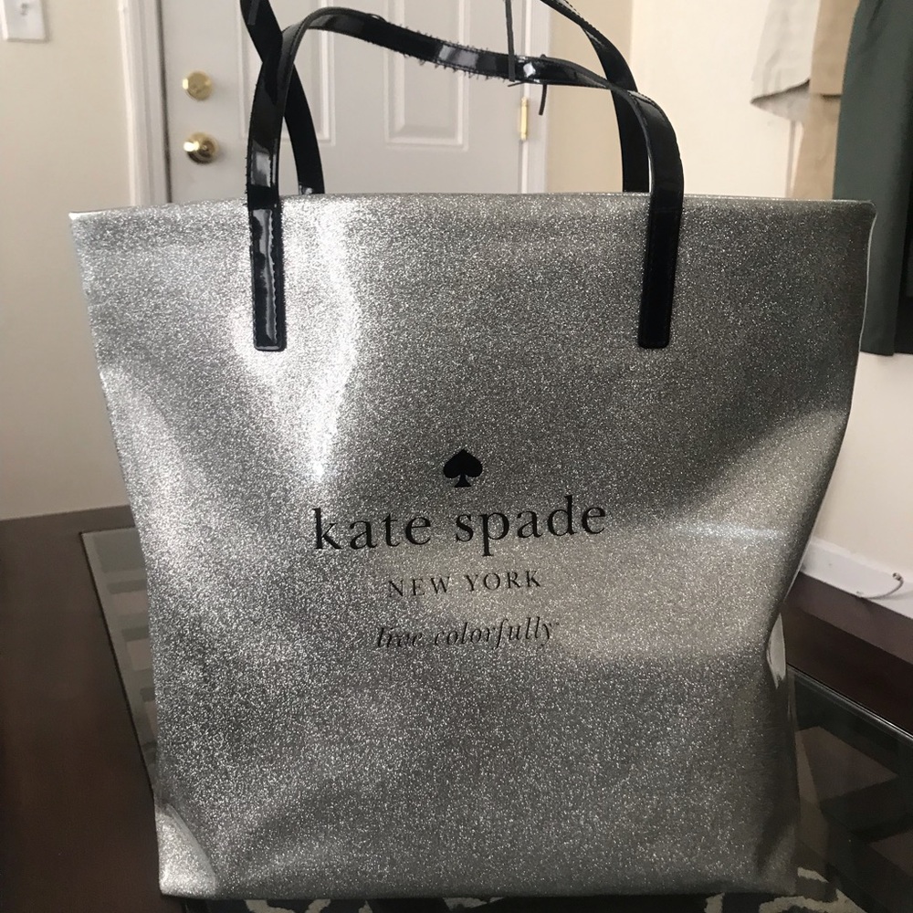 Silver Glitter Kate Spade Handbag